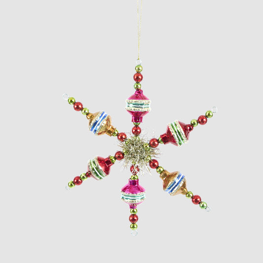 Vintage Multicolour Star Decoration
