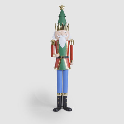 Antique Regal Nutcracker w. Festive Tree Crown