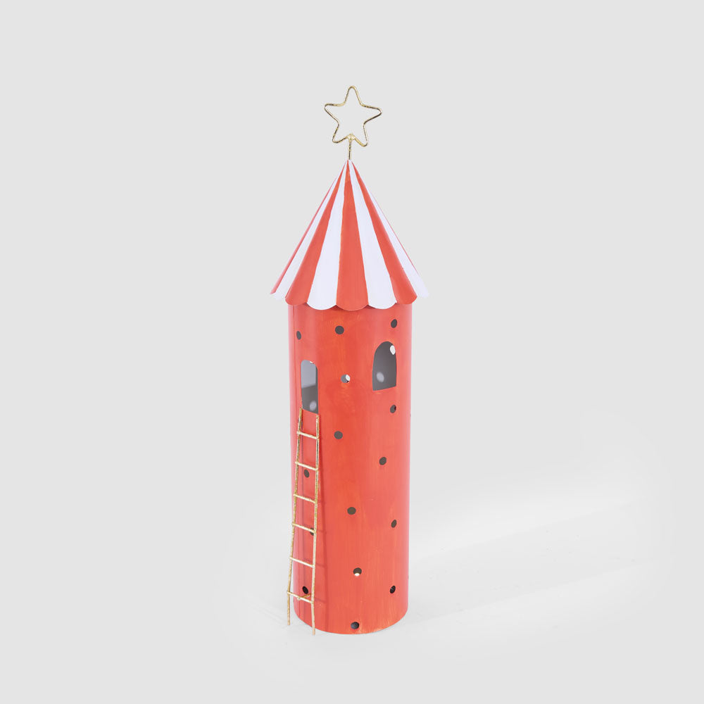 Carnival Tent with LED Light Red Tall