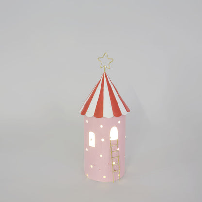 Carnival Tent Tall with LED Pink Small