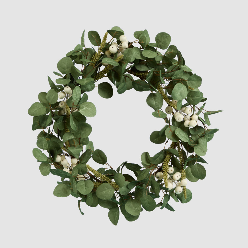 Eucalyptus White Berry Wreath