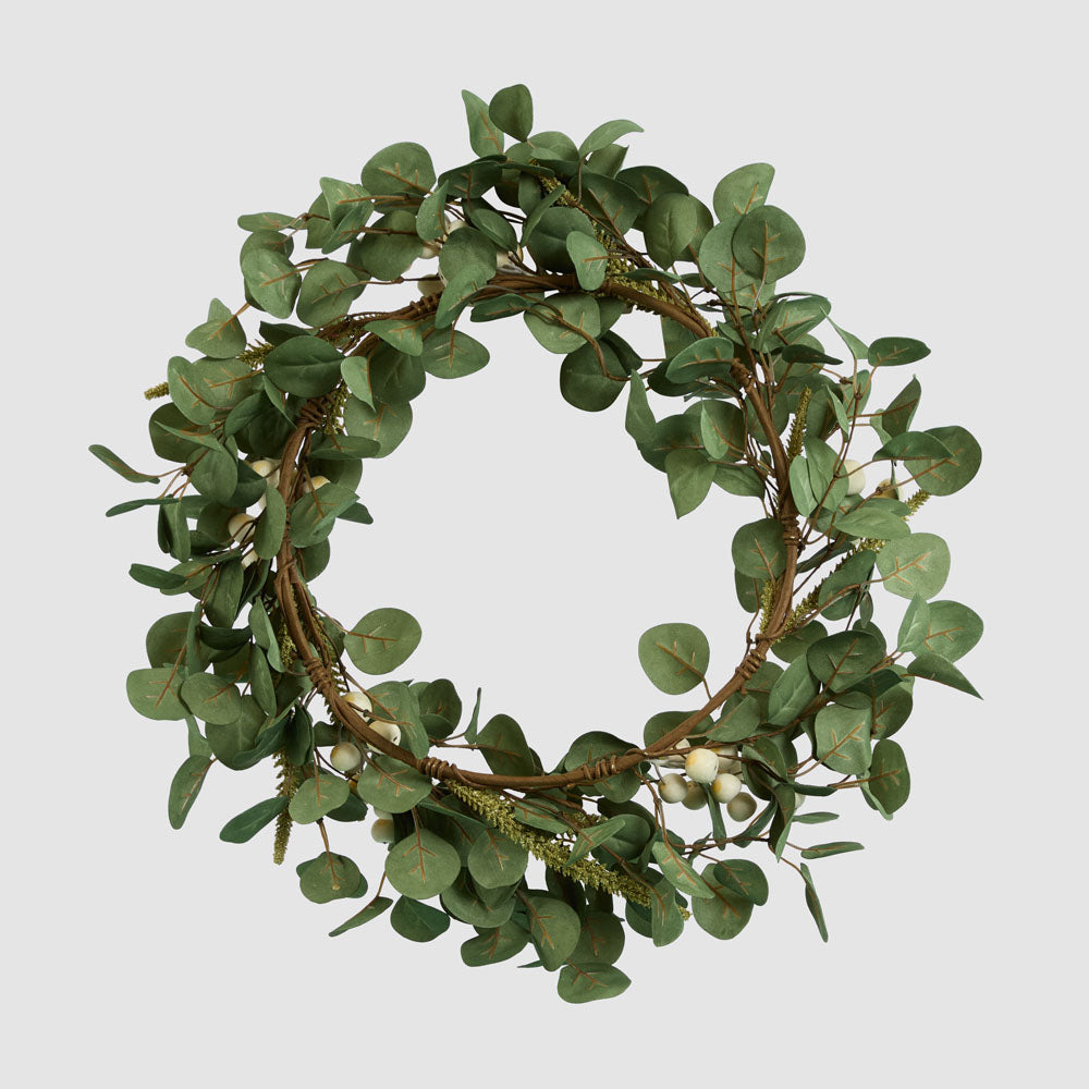 Eucalyptus White Berry Wreath