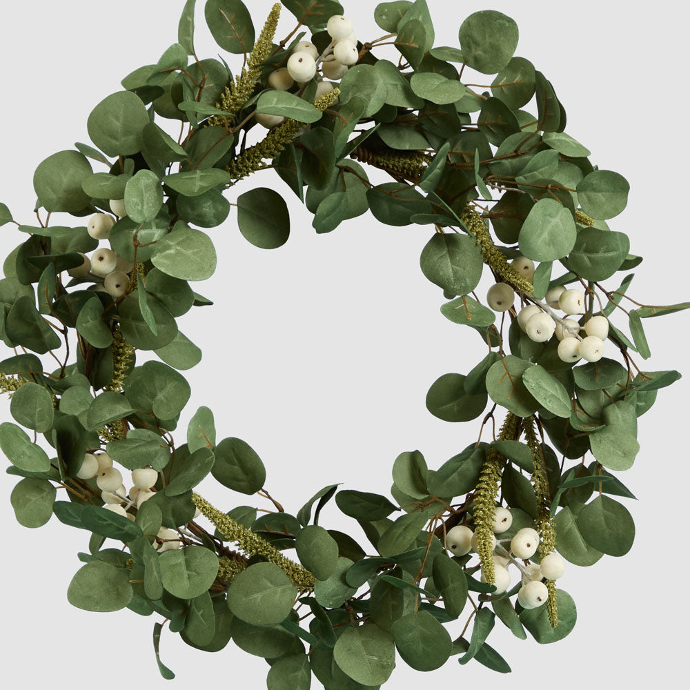 Eucalyptus White Berry Wreath