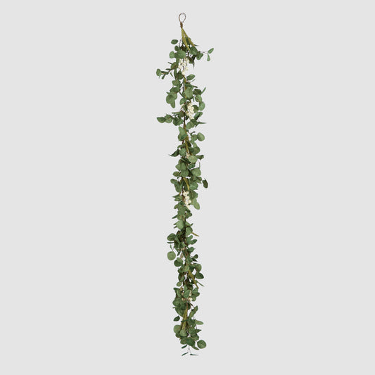 Eucalyptus White Berry Garland
