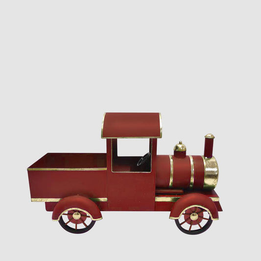 Vintage Noel Metal Truck Red