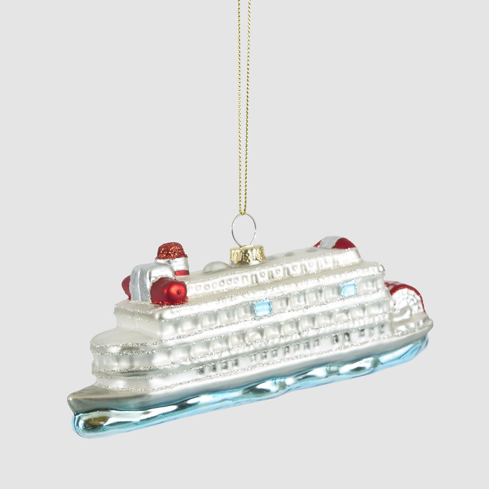 Glitter Titanic Ocean Liner Decoration