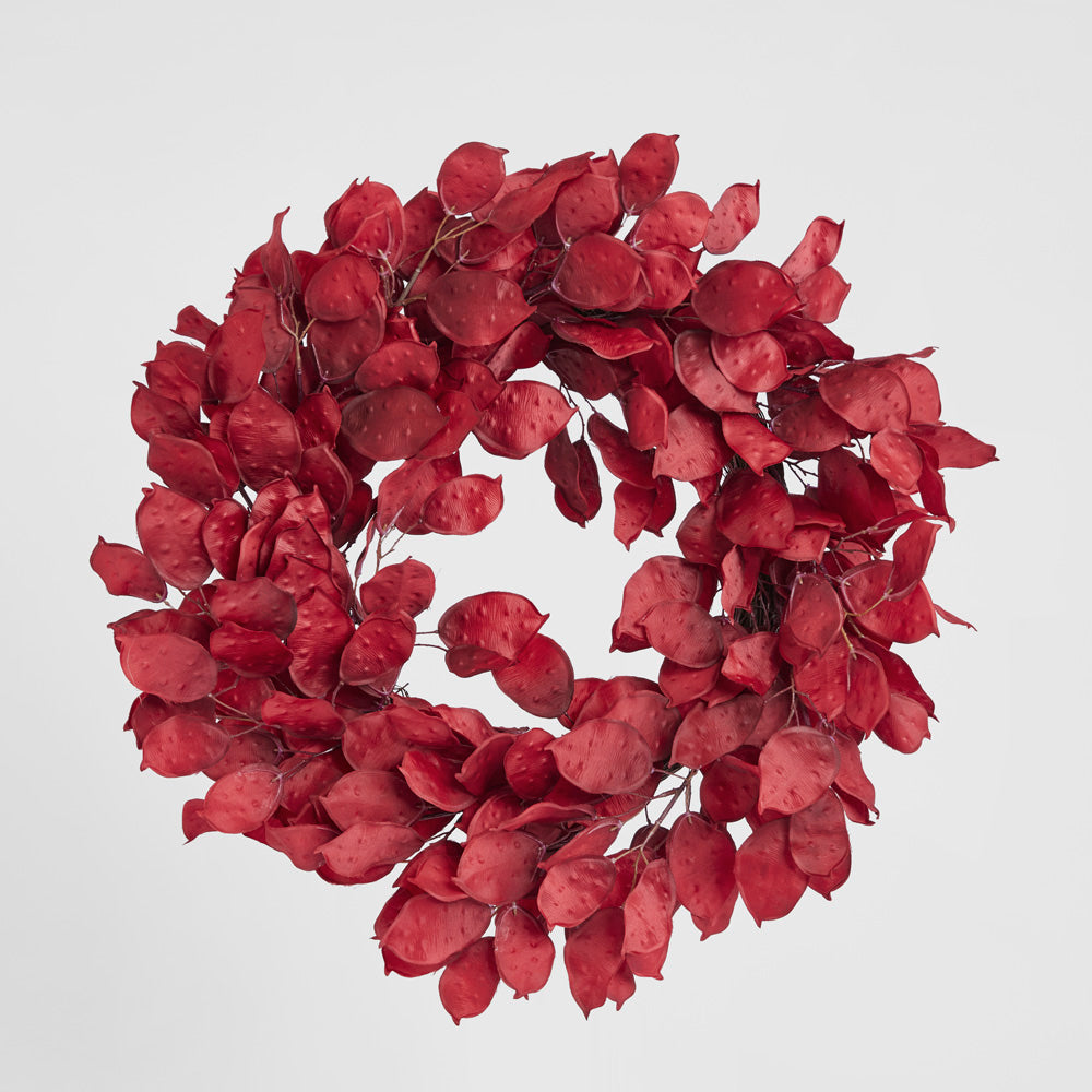 Luxe Rouge Eucalyptus Wreath 60cm