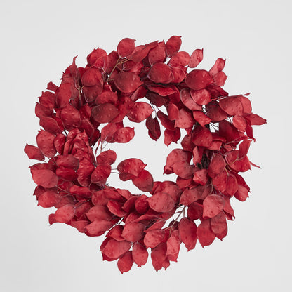 Luxe Rouge Eucalyptus Wreath 60cm