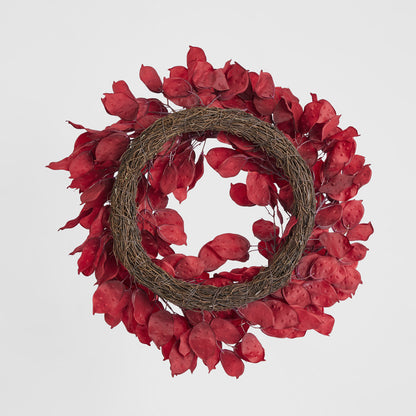Luxe Rouge Eucalyptus Wreath 60cm