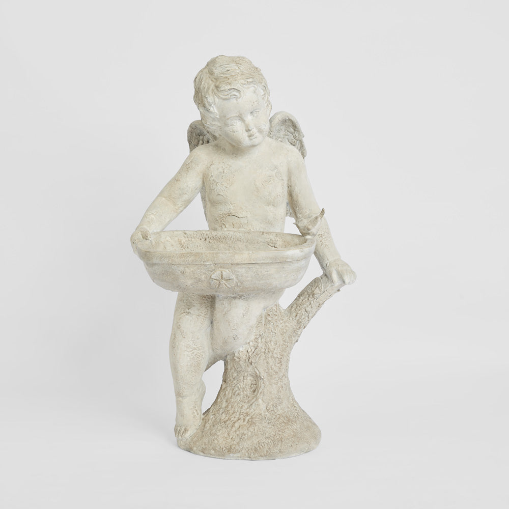 Cherub Statue Holding Bowl