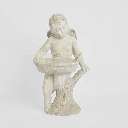 Cherub Statue Holding Bowl