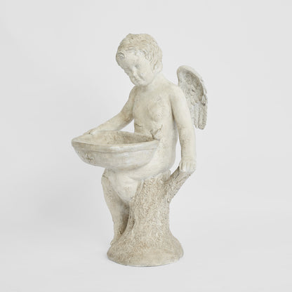 Cherub Statue Holding Bowl