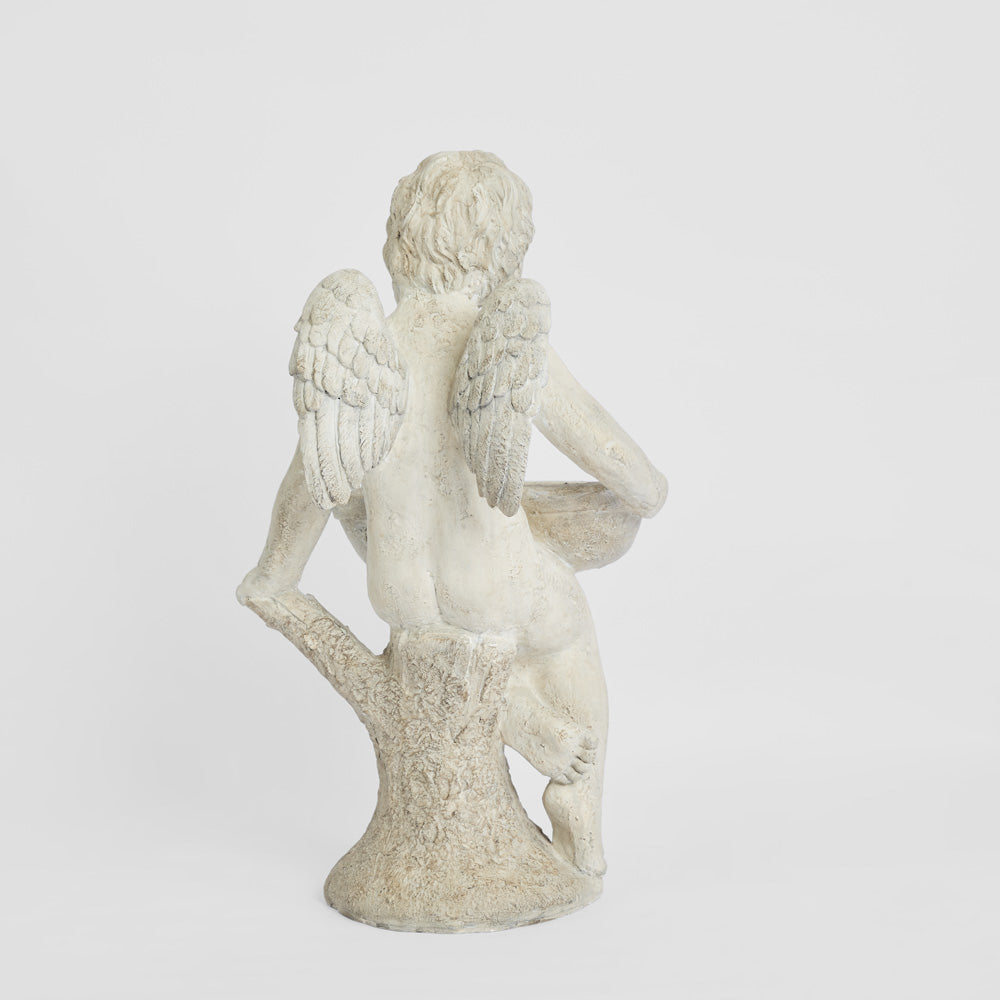 Cherub Statue Holding Bowl