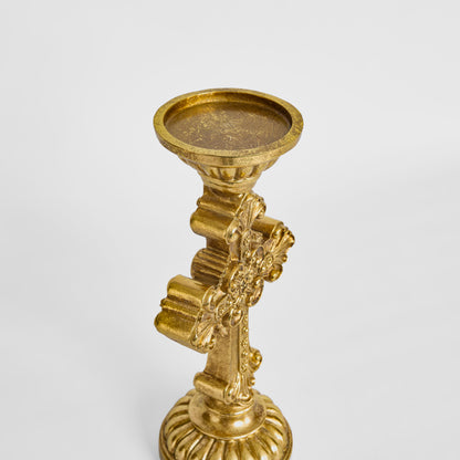 Fiesta Cross Candle Holder Gold