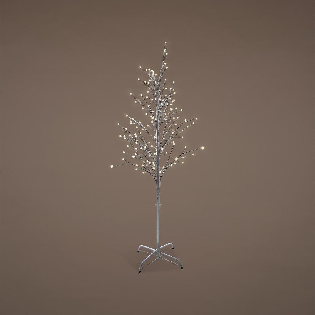 Frosted Ball Tree Brown 183cm