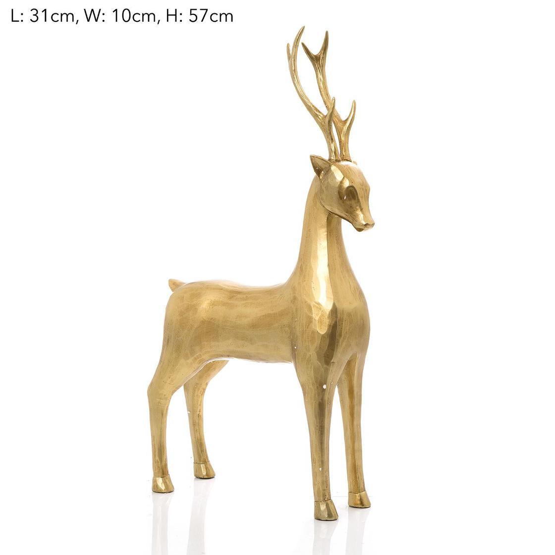 On Guard Golden Caribou Reindeer