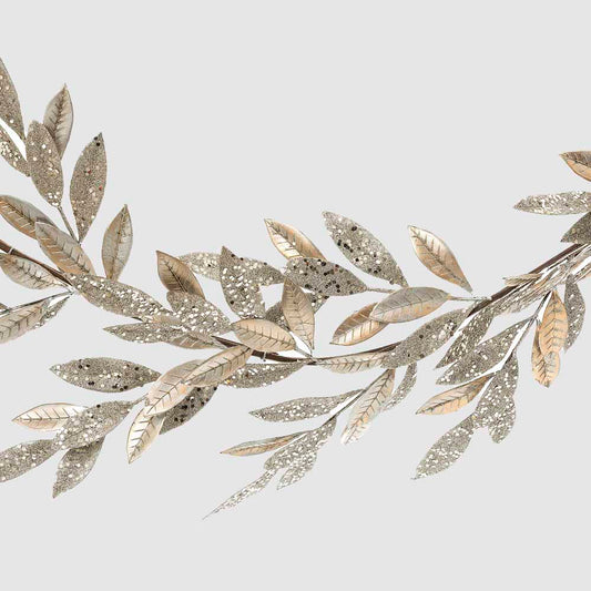 150cm Champ. Glitter Magnolia Garland