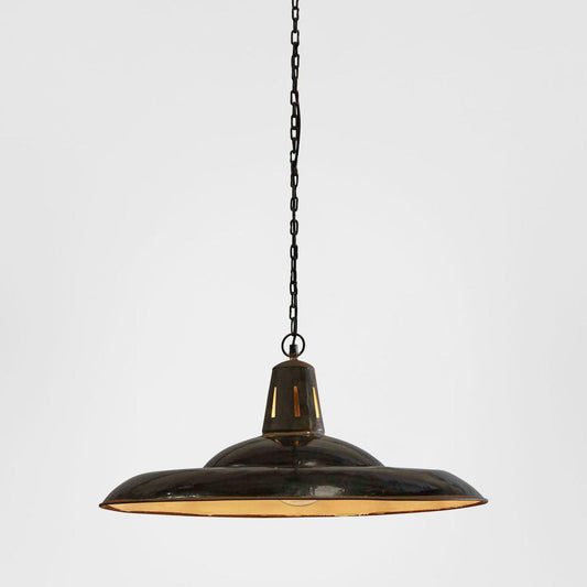 Zetland Ceiling Pendant Large Old Black