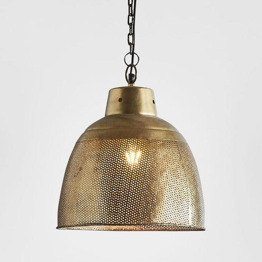 Riva Ceiling Pendant Small Antique Brass