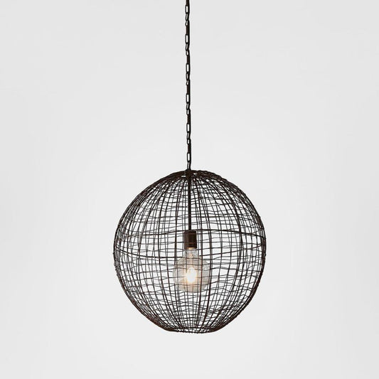 Cray Ball Ceiling Pendant Medium Antique Copper