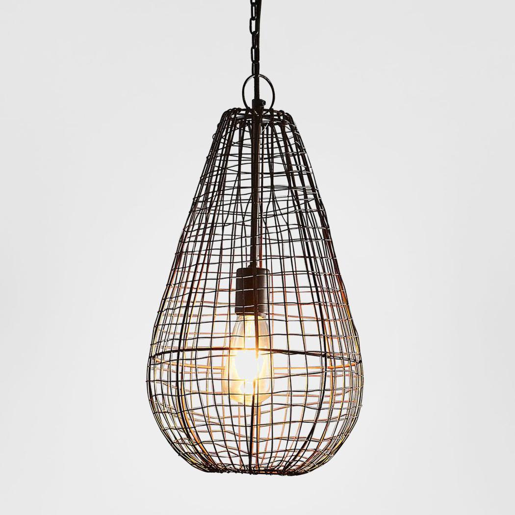 Cray Pot Ceiling Pendant Small Antique Copper