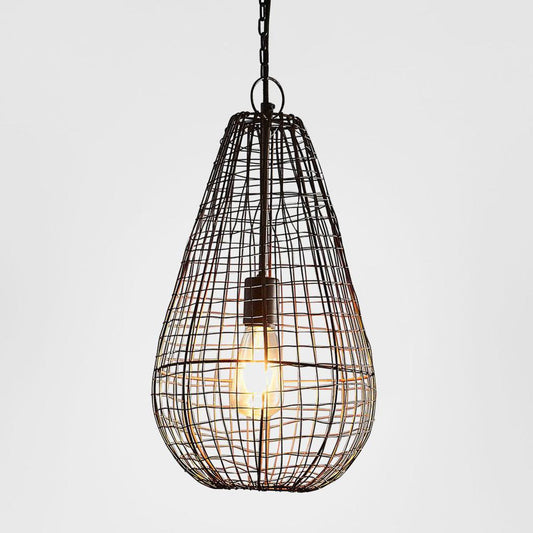Cray Pot Ceiling Pendant Small Antique Copper