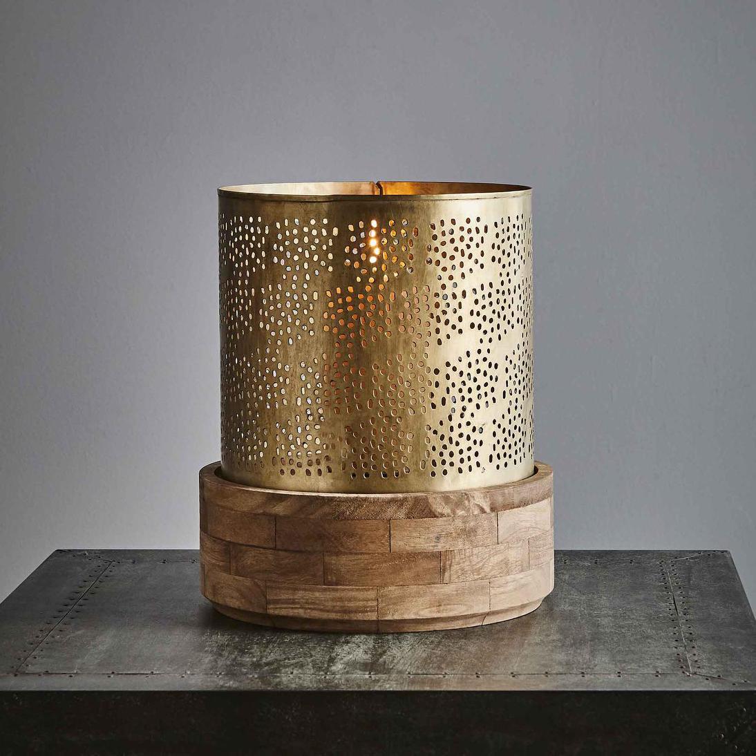 Siena Hurricane Candle Holder Large Antique Brass