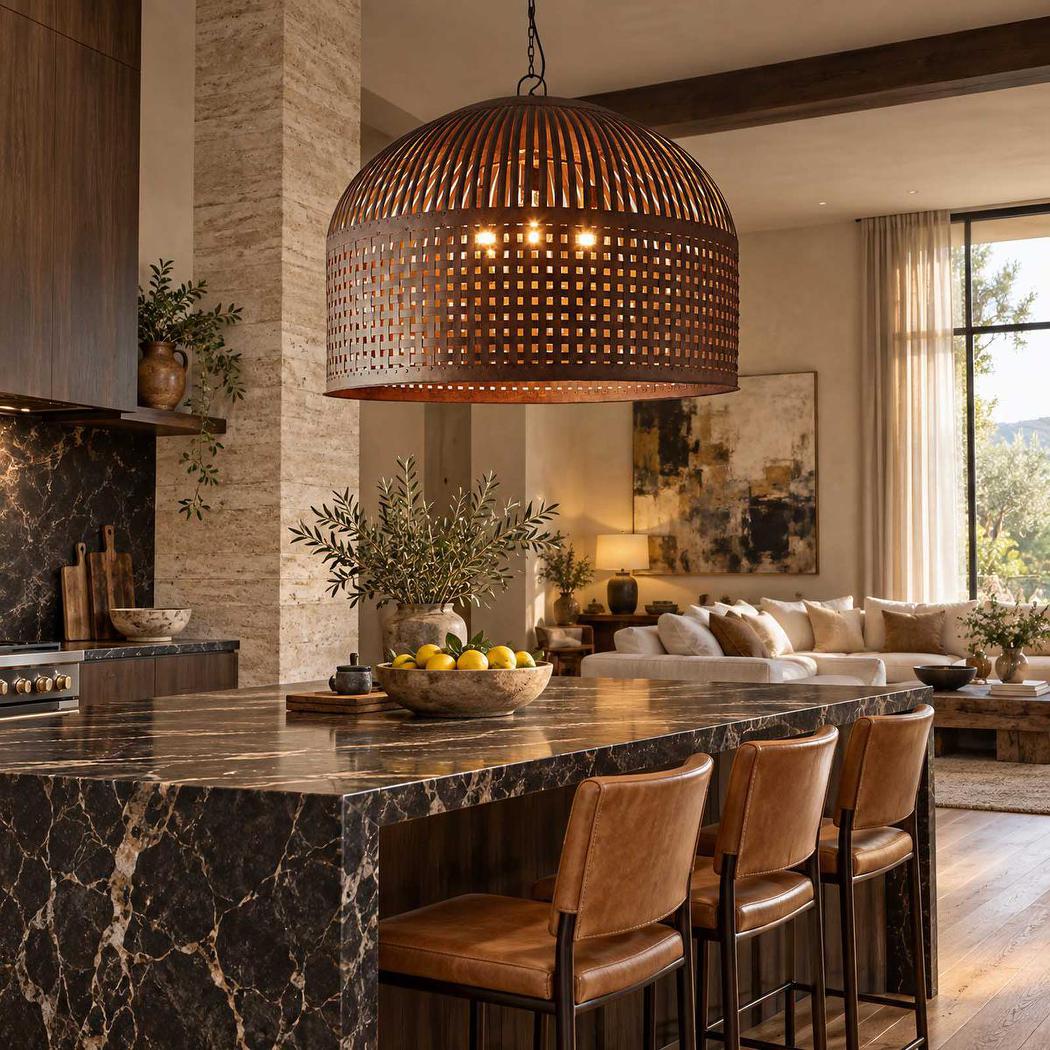 Esch Ceiling Pendant Extra Large Rust