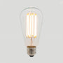 ST64 Long LED Filament - Clear Glass - 6W E27 2200k