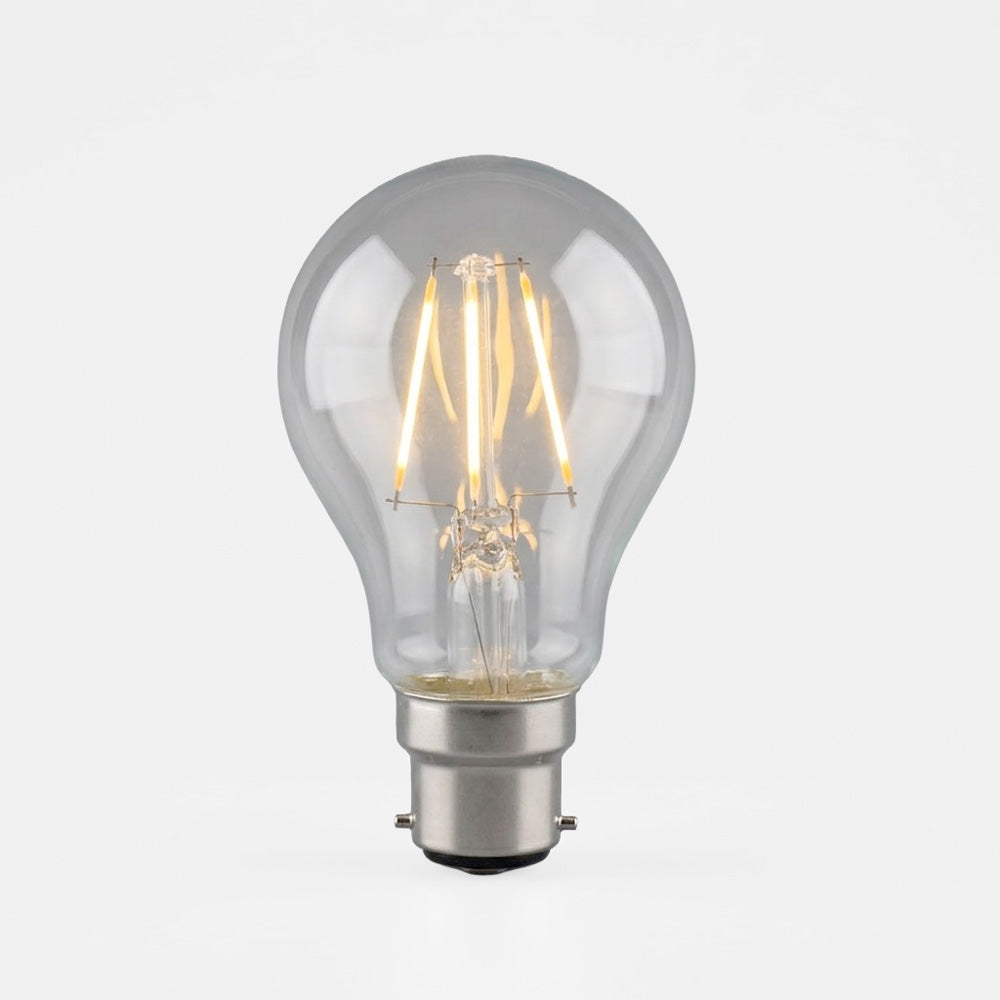 A60 LED Filament - Clear Glass - 6W B22 2200k