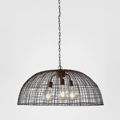 Cray Dome Ceiling Pendant Antique Copper