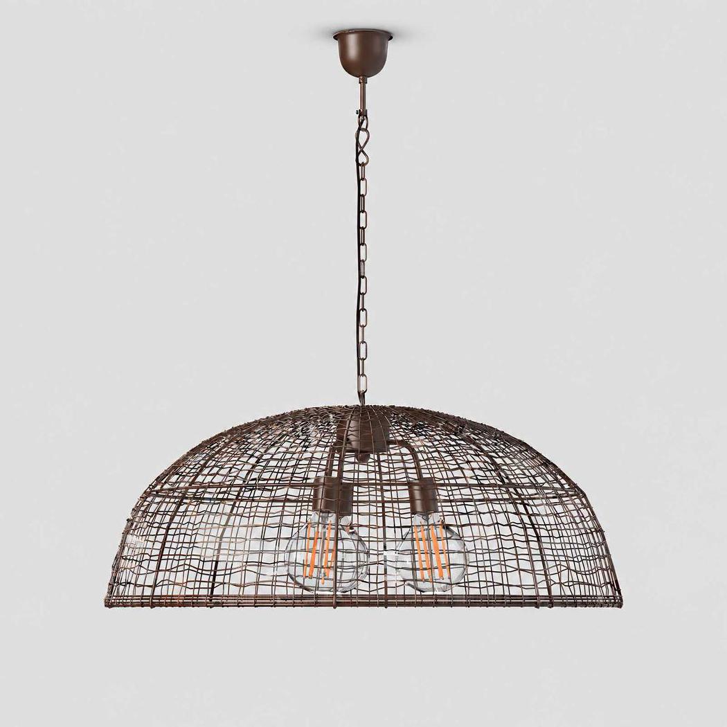 Cray Dome Ceiling Pendant Antique Copper