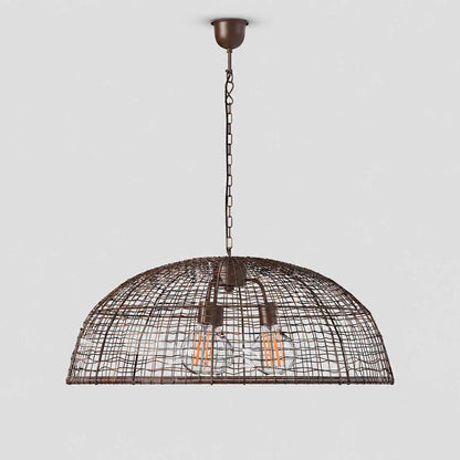 Cray Dome Ceiling Pendant Antique Copper