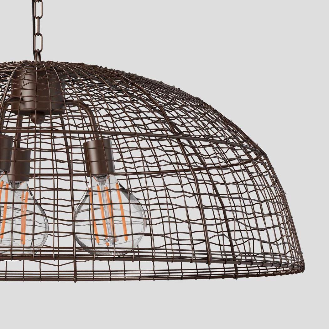 Cray Dome Ceiling Pendant Antique Copper