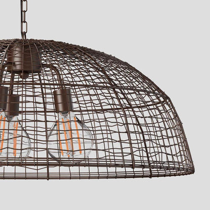 Cray Dome Ceiling Pendant Antique Copper