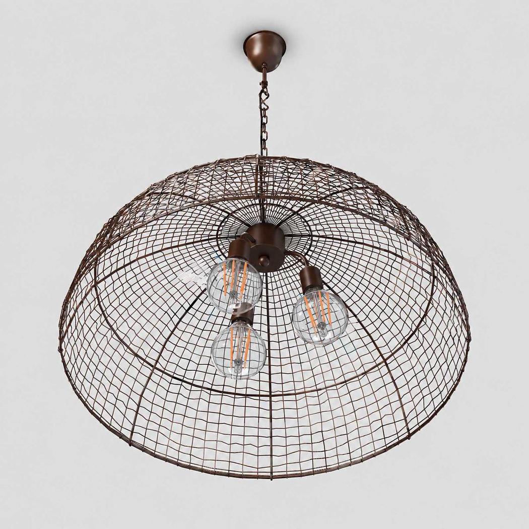 Cray Dome Ceiling Pendant Antique Copper
