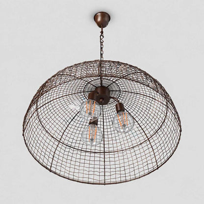 Cray Dome Ceiling Pendant Antique Copper