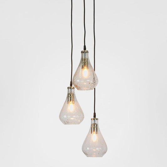 Lustre Teardrop Cluster Ceiling Pendant Clear
