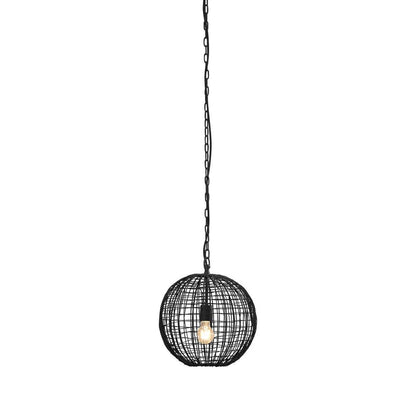 Cray Ball Ceiling Pendant Small Black