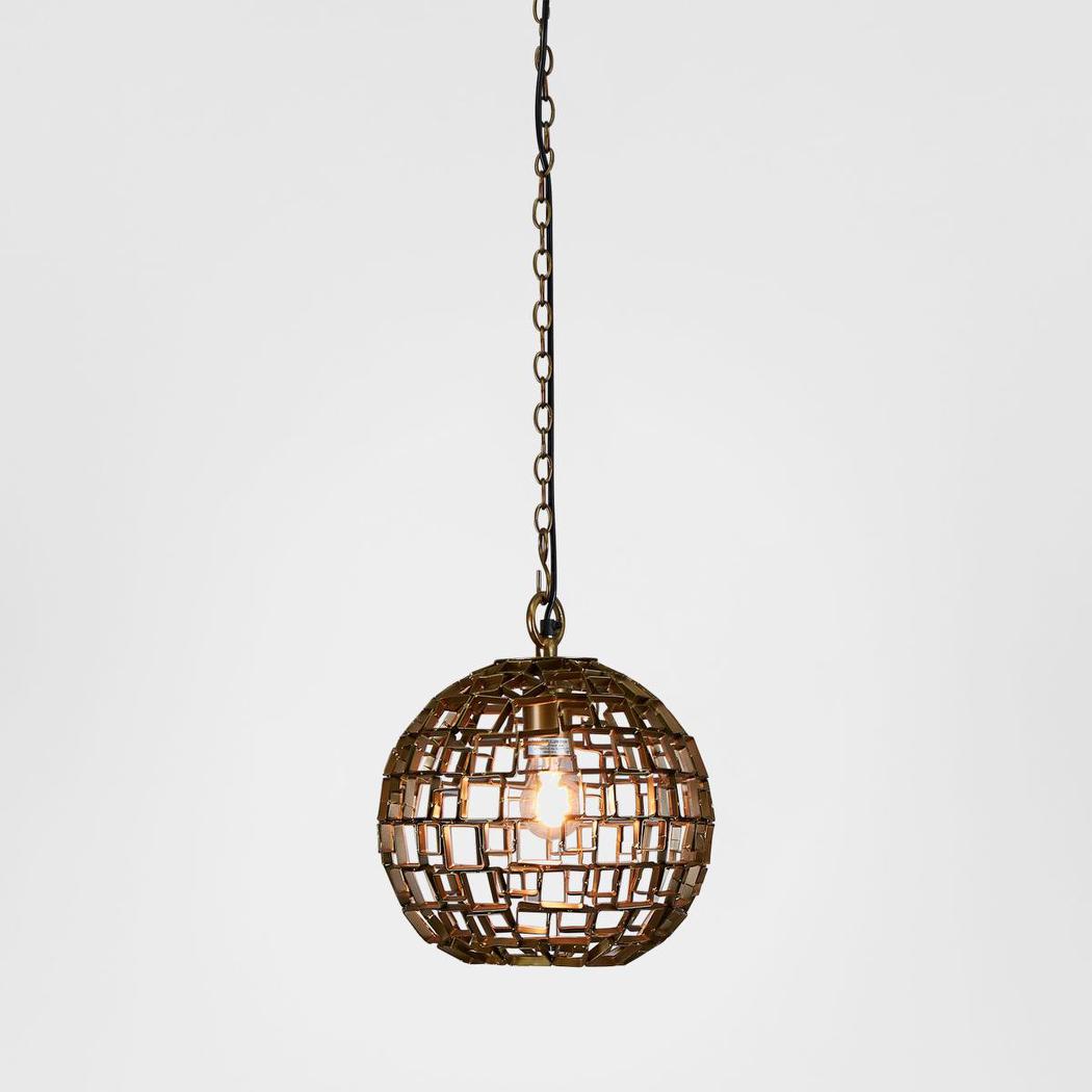 Mondrian Ceiling Pendant Small Antique Brass
