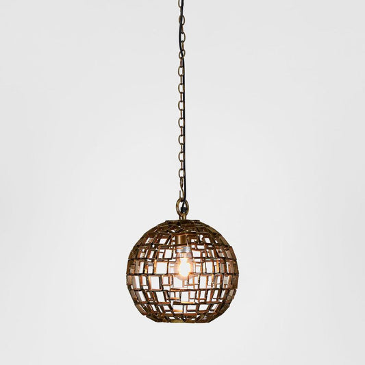 Mondrian Ceiling Pendant Small Antique Brass