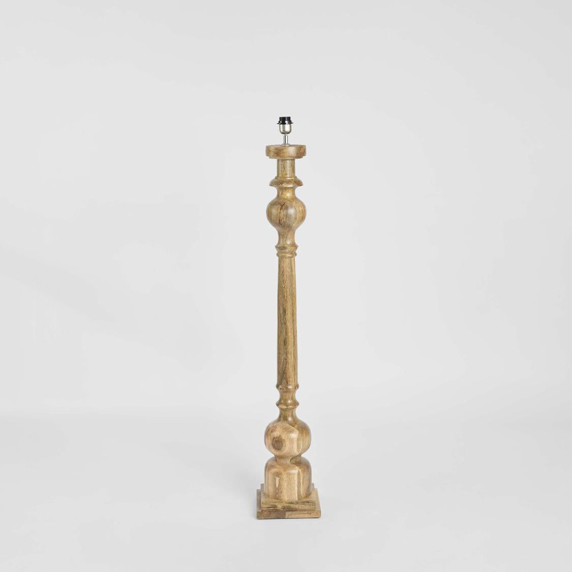 Rook Floor Lamp Base Large Natural- Base Only