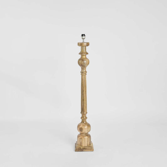 Rook Floor Lamp Base Large Natural- Base Only