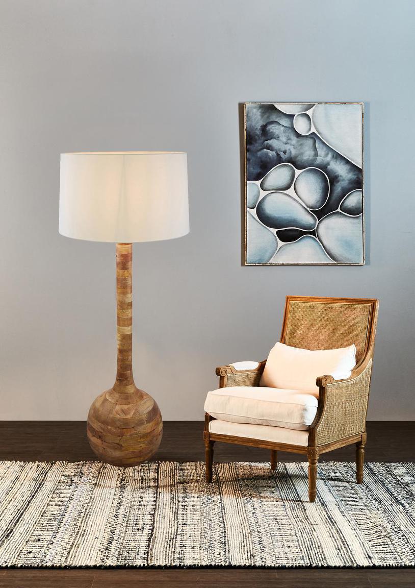 Sitar Floor Lamp Natural- Base Only