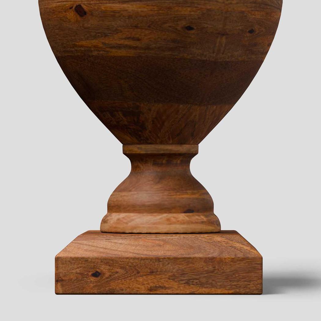 Amphora Table Lamp Base Small Dark Natural- Base Only
