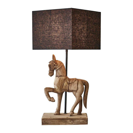 Clyde Table Lamp Base Dark Natural- Base Only