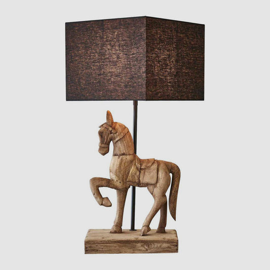 Clyde Table Lamp Base Dark Natural- Base Only