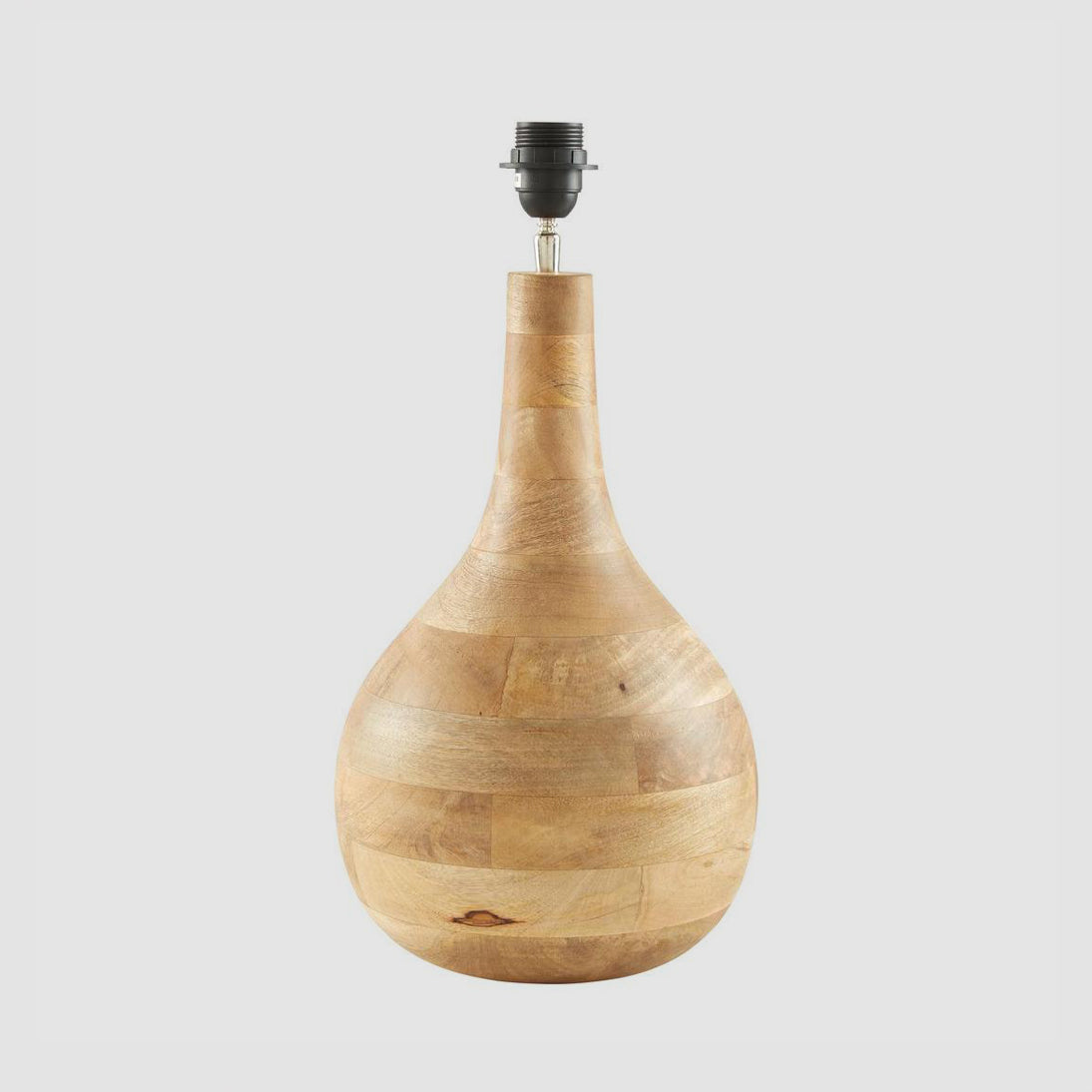 Sarod Table Lamp Base Dark Natural- Base Only
