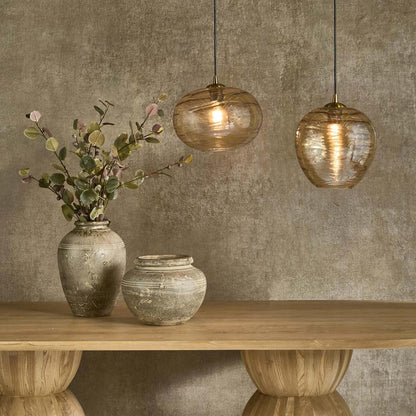 Serenity Ceiling Pendant Amber