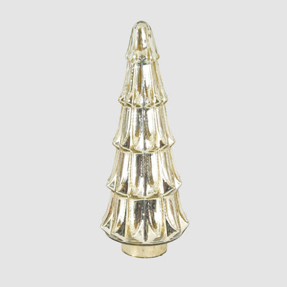 Layered Golden Glass Cone Tree Large